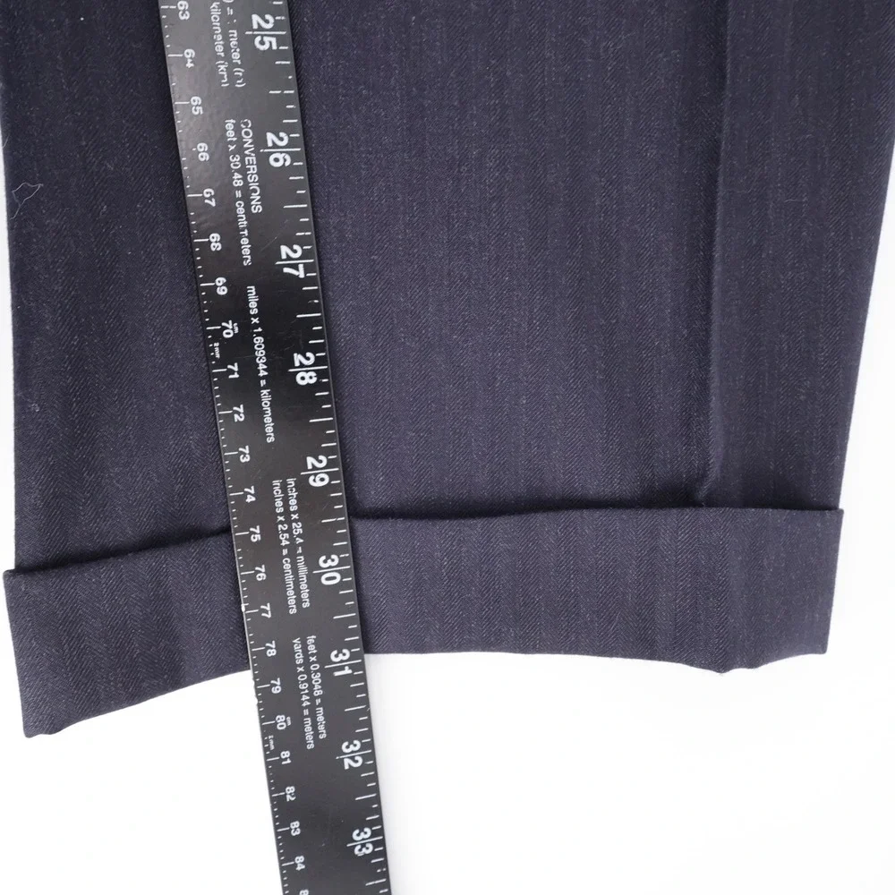 Jos. A. Bank‎ Signature Collection Pinstripe Wool Suit Navy Blue Mens 44L 36x31